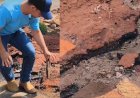 ASFALTO INAUGURADO NO ANIVERSÁRIO DE CAMAPUÃ JÁ APRESENTA PROBLEMAS E GERA INDIGNAÇÃO ENTRE MORADORES
